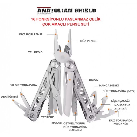 Anatolian Shield Multitool 16